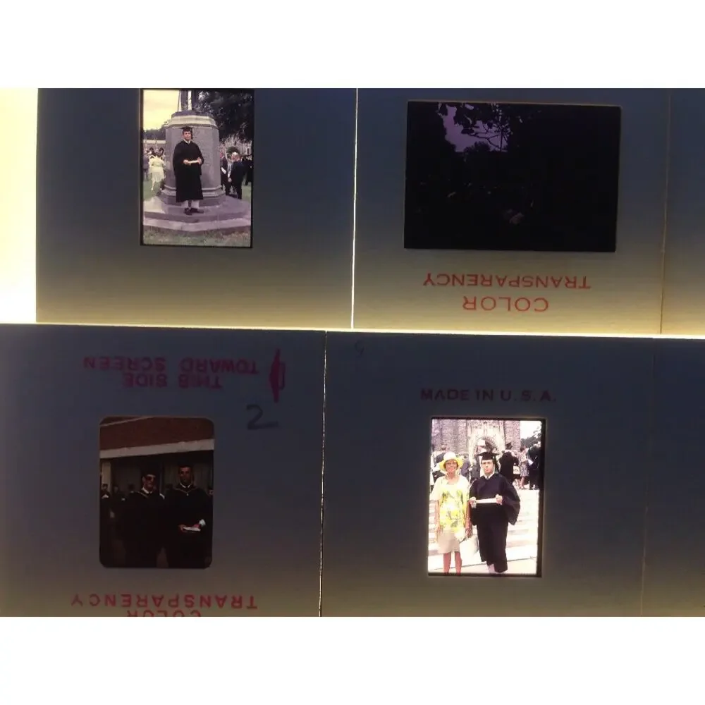 Lot 25 Vintage 1960s UVA University Virginia Graduation Photograph Color Slides
